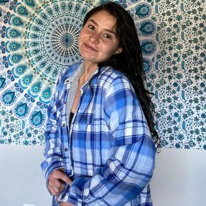 LL Bean Fleece Lined Flannel Shirt